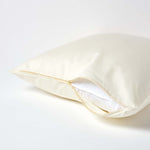 European Size Egyptian Cotton Pillowcase 1000 Tc | 80cm x 80cm | Cream