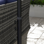 3m Cantilever Banana Parasol W/ Cross Base | Dark Gray