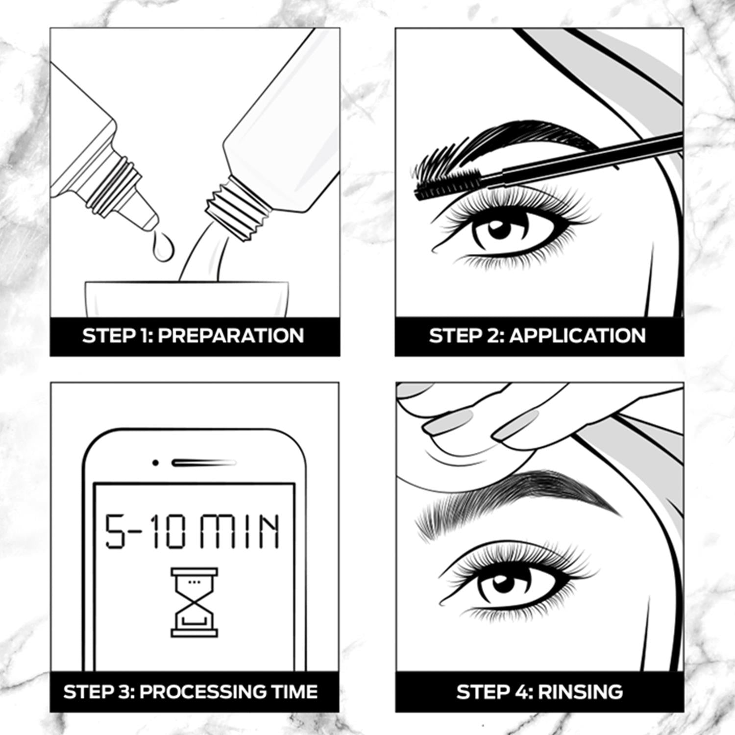 Schwarzkopf Tint Professional Formula Eyebrow Dye Brow Tinting Kit Light Brown 3pk