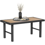 Garden Coffee Table W/ Spc Woodgrain Tabletop | Brown
