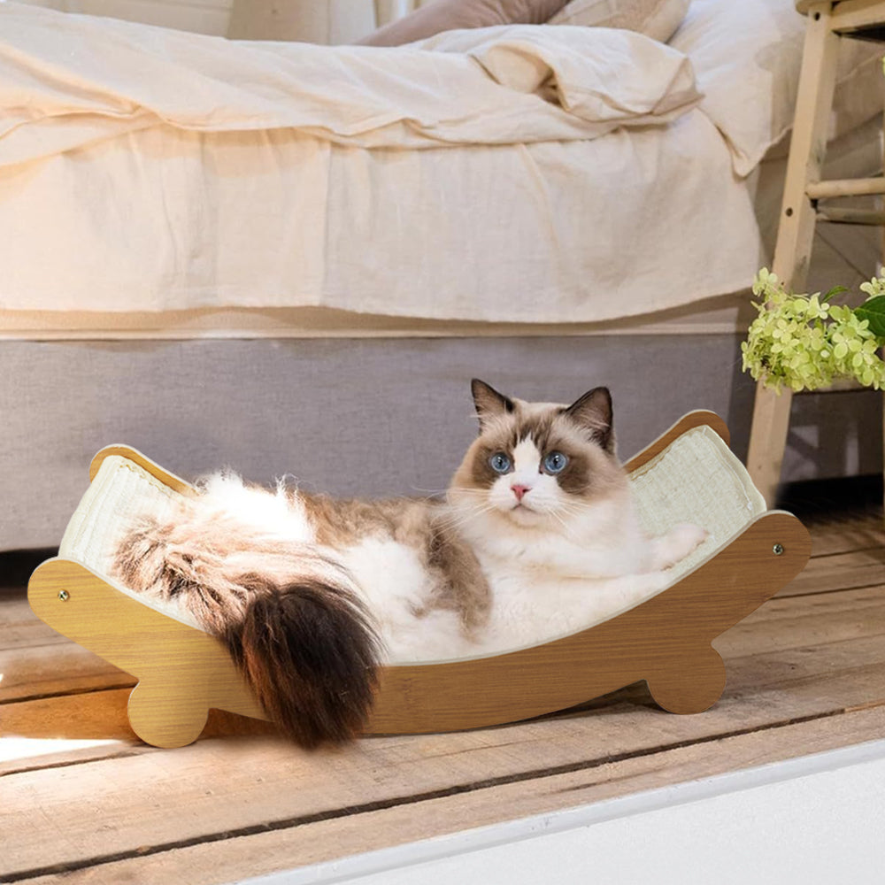 Sisal Cat Scratcher Bed | Large | Natural
