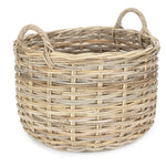 Curved Base Rattan Storage Basket | Small | Natural