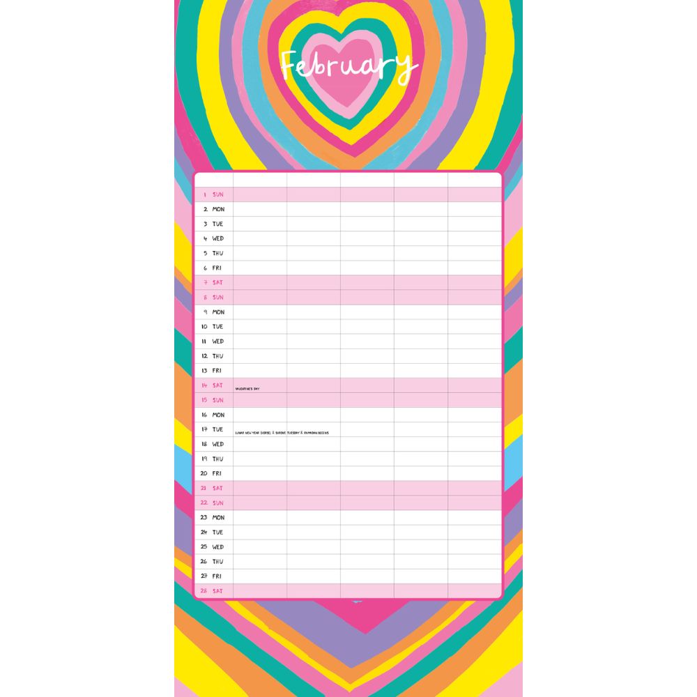2026 Family Organiser Calendar (with Stickers) Official Product