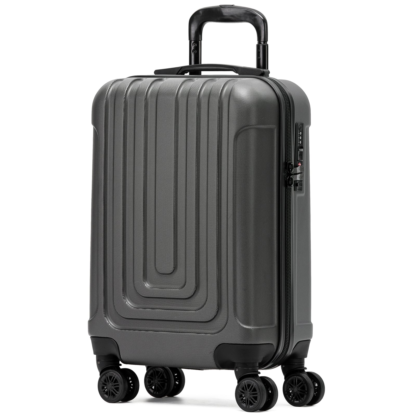55x35x20cm Cabin Carry Bag Hard Shell Suitcase 100+ Airline Approved | Cabin | Charcoal