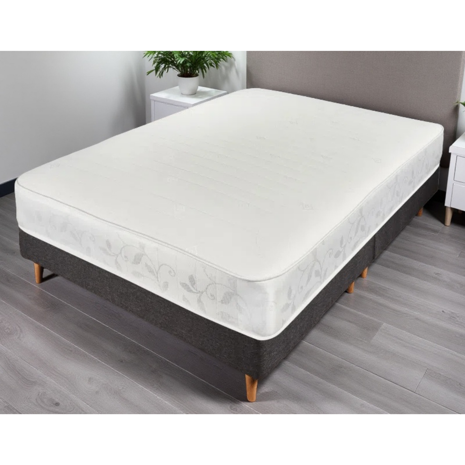 Roma Cool Top Blue Spring Mattress - Medium Support | Double | White