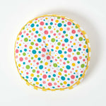 Round Floor Cushion | 43cm x 43cm | Multi Polka Dots