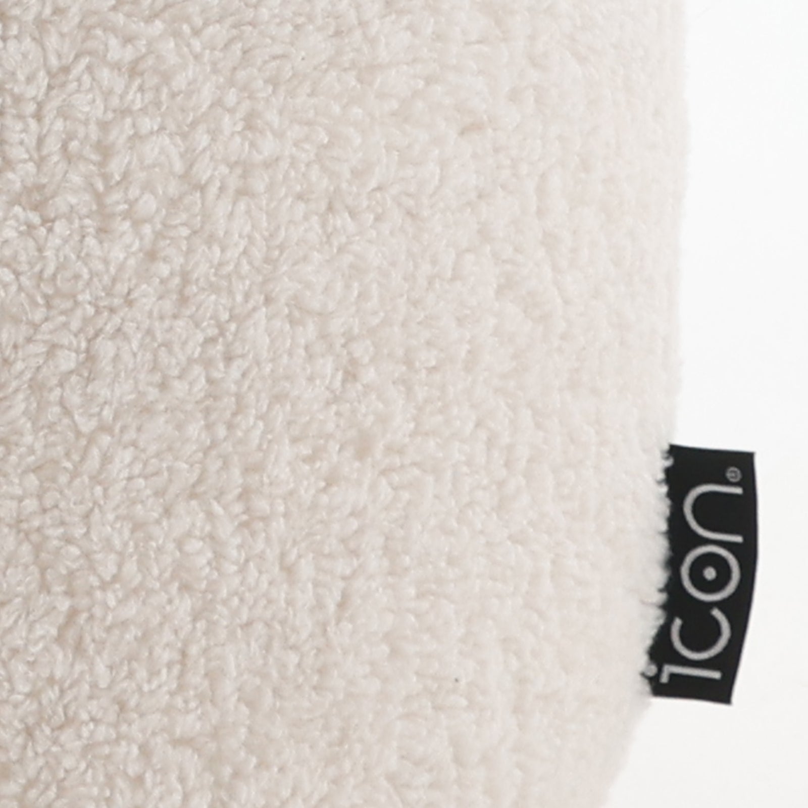 Iggy Borg Fleece Bean Bag Pouffe | White