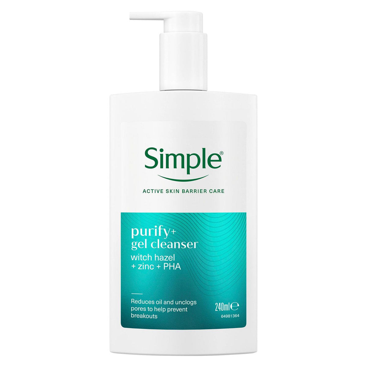 Purify+ Gel Facial Cleanser Hydrating Skin Care Face Wash 240ml | Set of 1