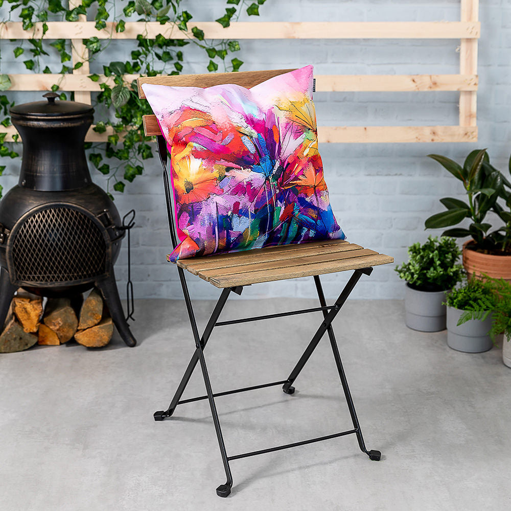 Floral Indoor Outdoor Cushion, Water Resistant