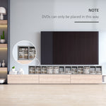 Set Of 2 Cd Storage Units With Adjustable Shelves | One Size | Gray