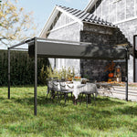 4x3(m) Metal Pergola Gazebo Patio Sunshelter Retractable