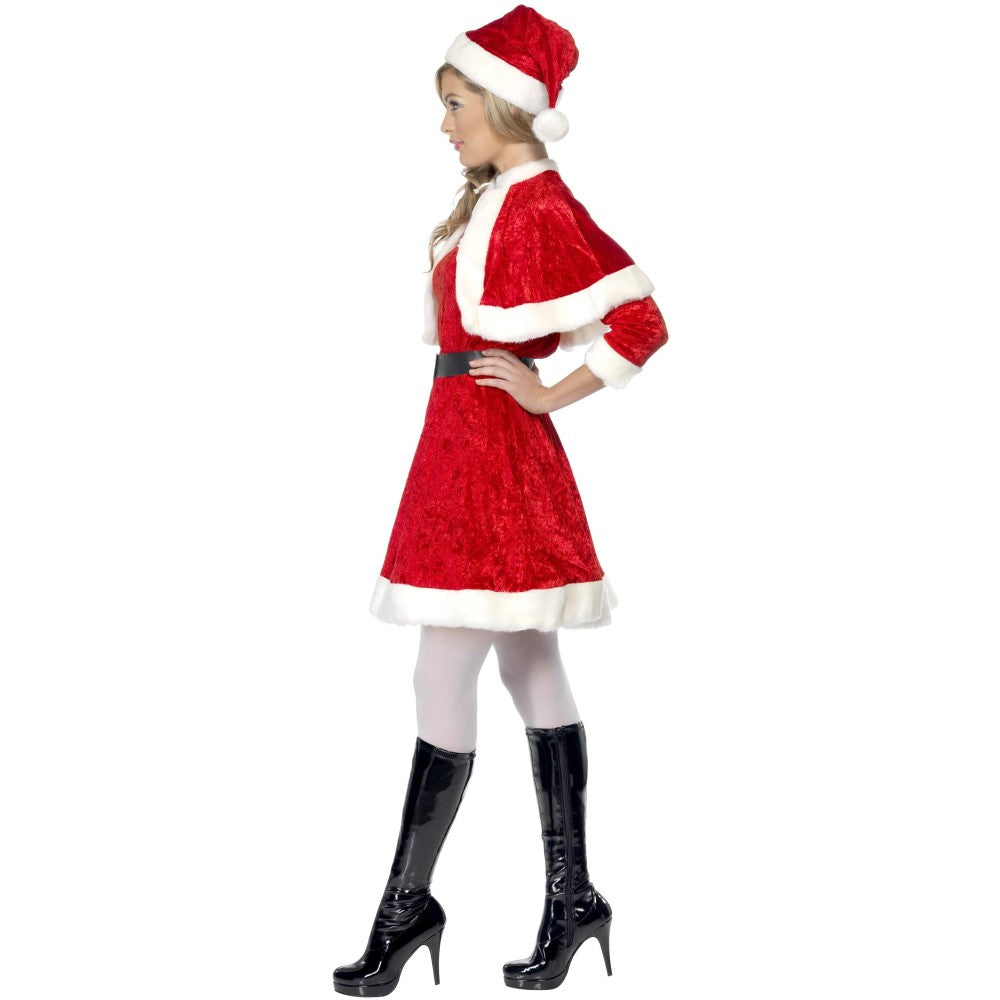 Miss Santa Costume, With Cape & Belt | Medium