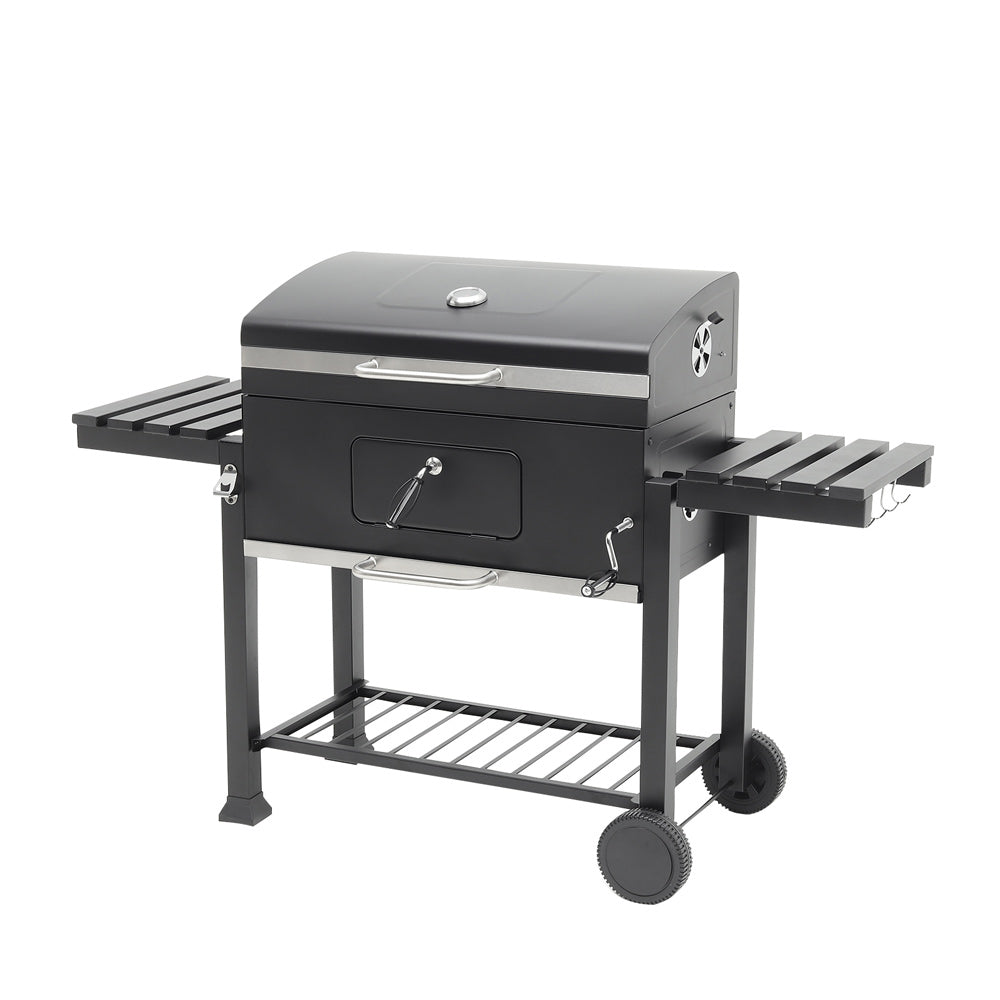Outdoor Charcoal Grill With Side Table Bbq Patio