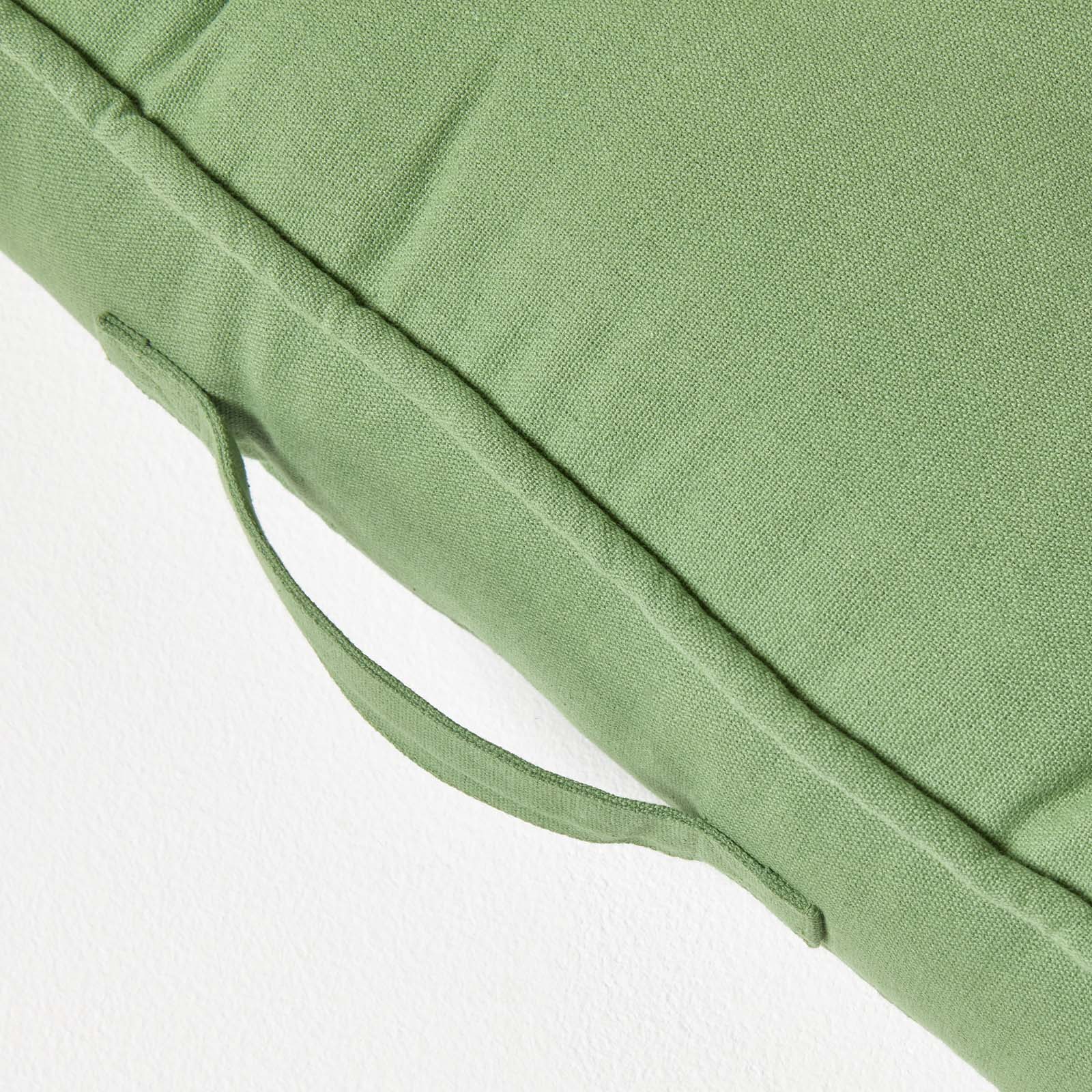Cotton 2 Seater Booster Cushion | 50cm x 100cm | Forest Green