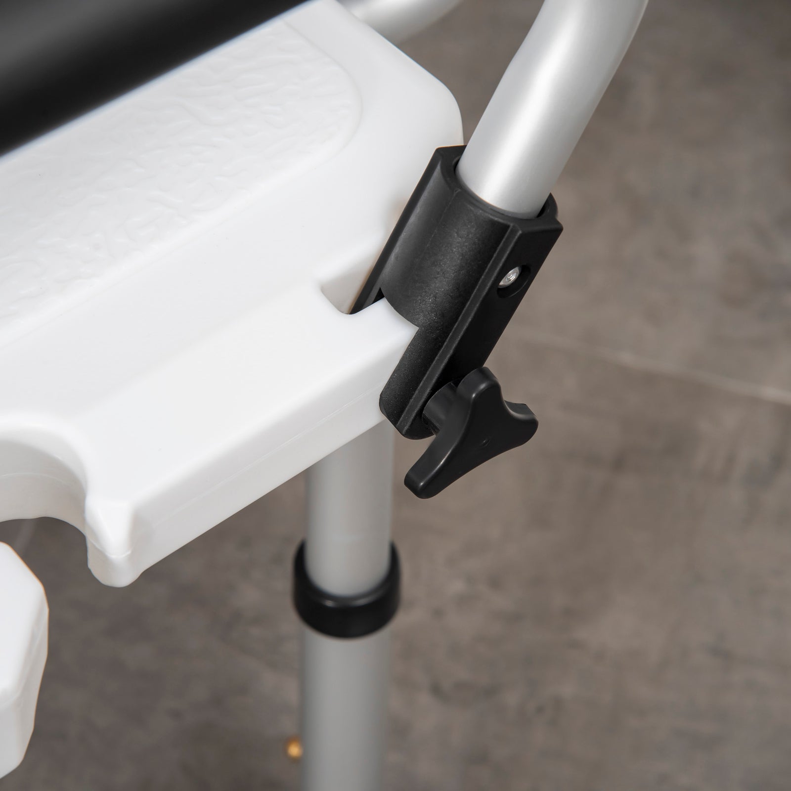 Adjustable Shower Stool With Suction Foot Pads For Elderly