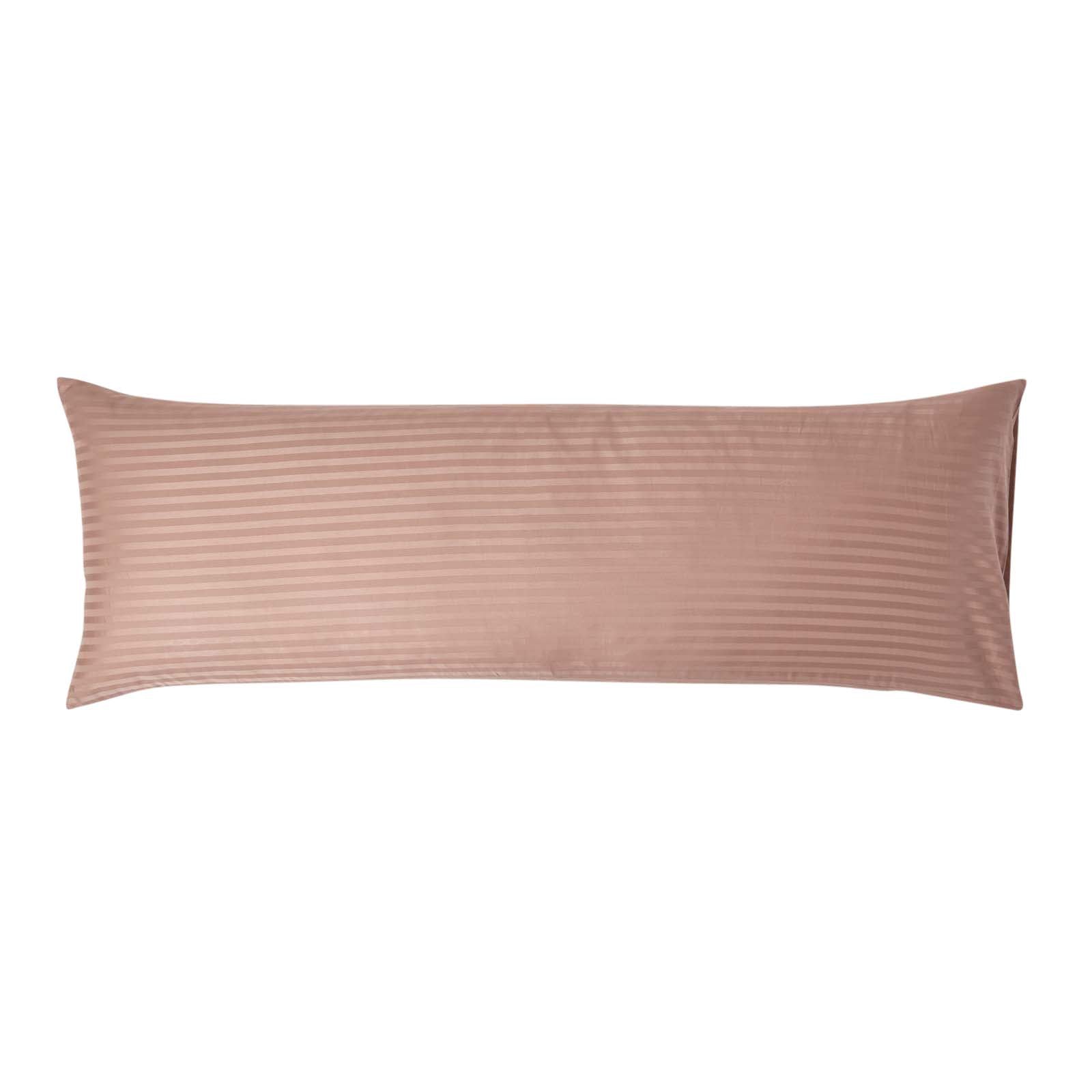 Egyptian Cotton Satin Stripe Housewife Pillowcase 330 Tc | Body | Taupe & Beige
