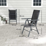 2pcs Folding Chair W/ Breathable Mesh Back And Seat