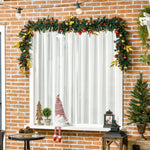 2.7m Artificial Christmas Garland Pine Cones