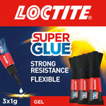Mini Trio Super Glue Gel For High-quality Repair For All Materials, 1g | Set of 9