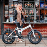 Vester 2025 Folding Bike - Fat Tyre E-bike | One Size | White