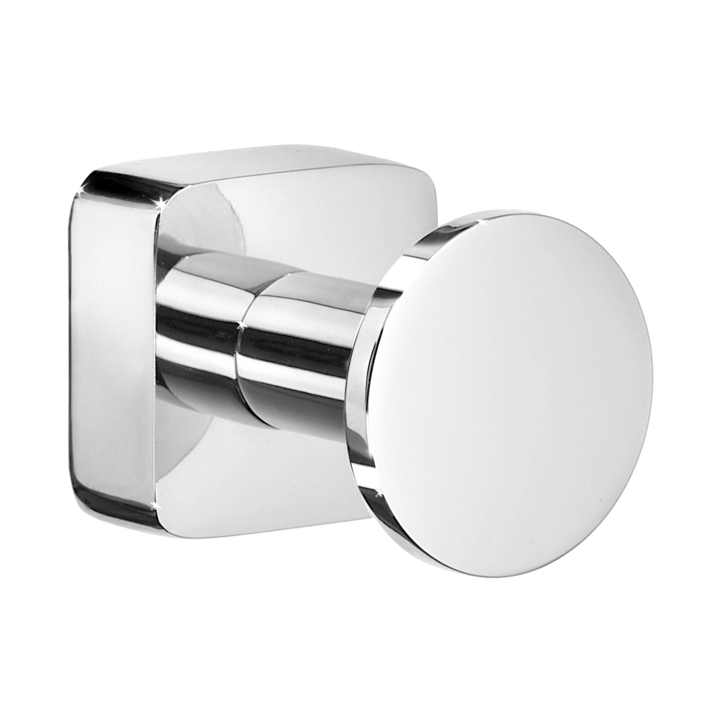 Pair Of Polished Chrome Towel Hooks Wall Mounted Storage | Polished Chrome
