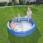 Paddling Pool 3 Ring Kids' With Repair Patch, 152x30cm, Colour May Vary