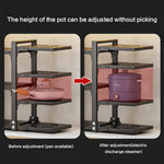 5/7-tier Adjustable Kitchen Pot Rack Organizer | Medium