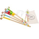 Wooden Garden Croquet Set, Complete With Storage Bag