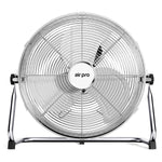 14/16/20" Circular Floor Fan - Powerful Air Cooling Fan With 3 Speed Settings | 16" | Silver