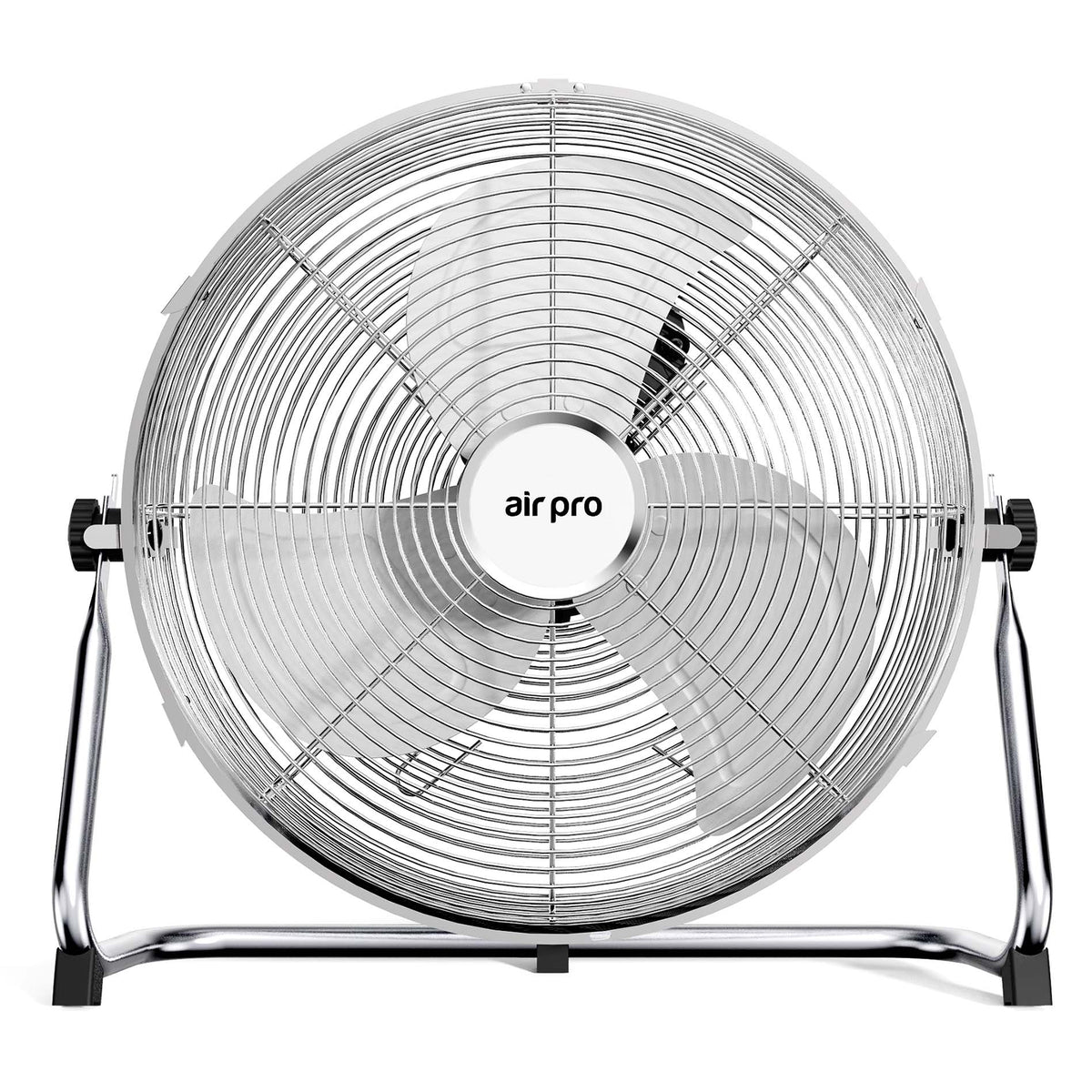 14/16/20" Circular Floor Fan - Powerful Air Cooling Fan With 3 Speed Settings | 16" | Silver