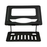 Aluminium Alloy Foldable Laptop Stand Adjustable, Portable & Ventilated Laptop Holder For 11 To 17 Inch Laptops | Black