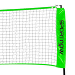 5m Portable Badminton Set With Adjustable Net | Green