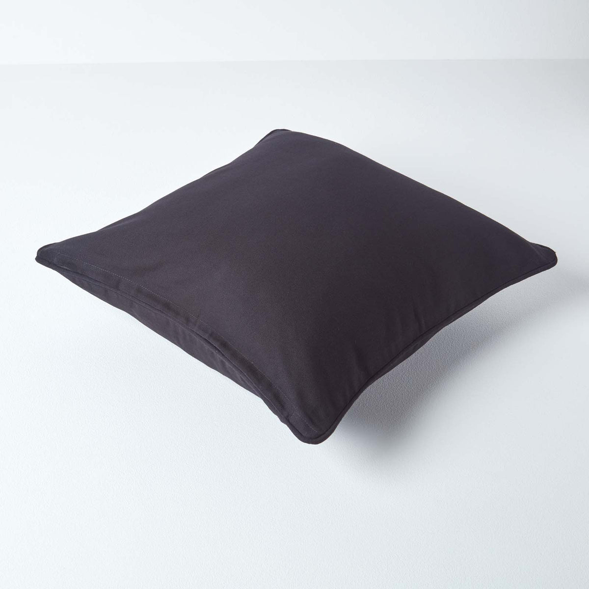 Cotton Plain Cushion Cover | 60cm x 60cm | Black