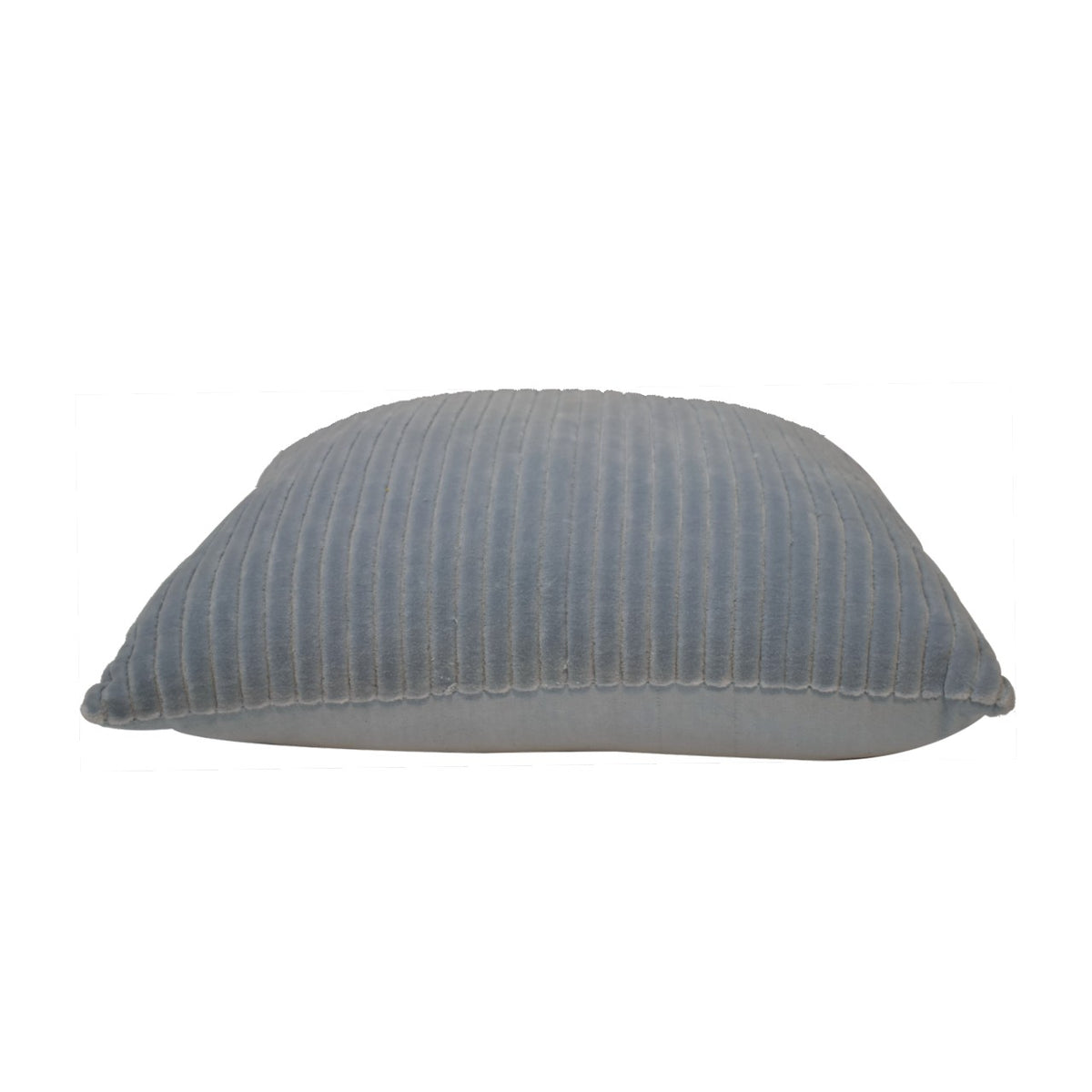 Ribbed Cushion Set, Velvet Fabric | Set of 2 | Grey