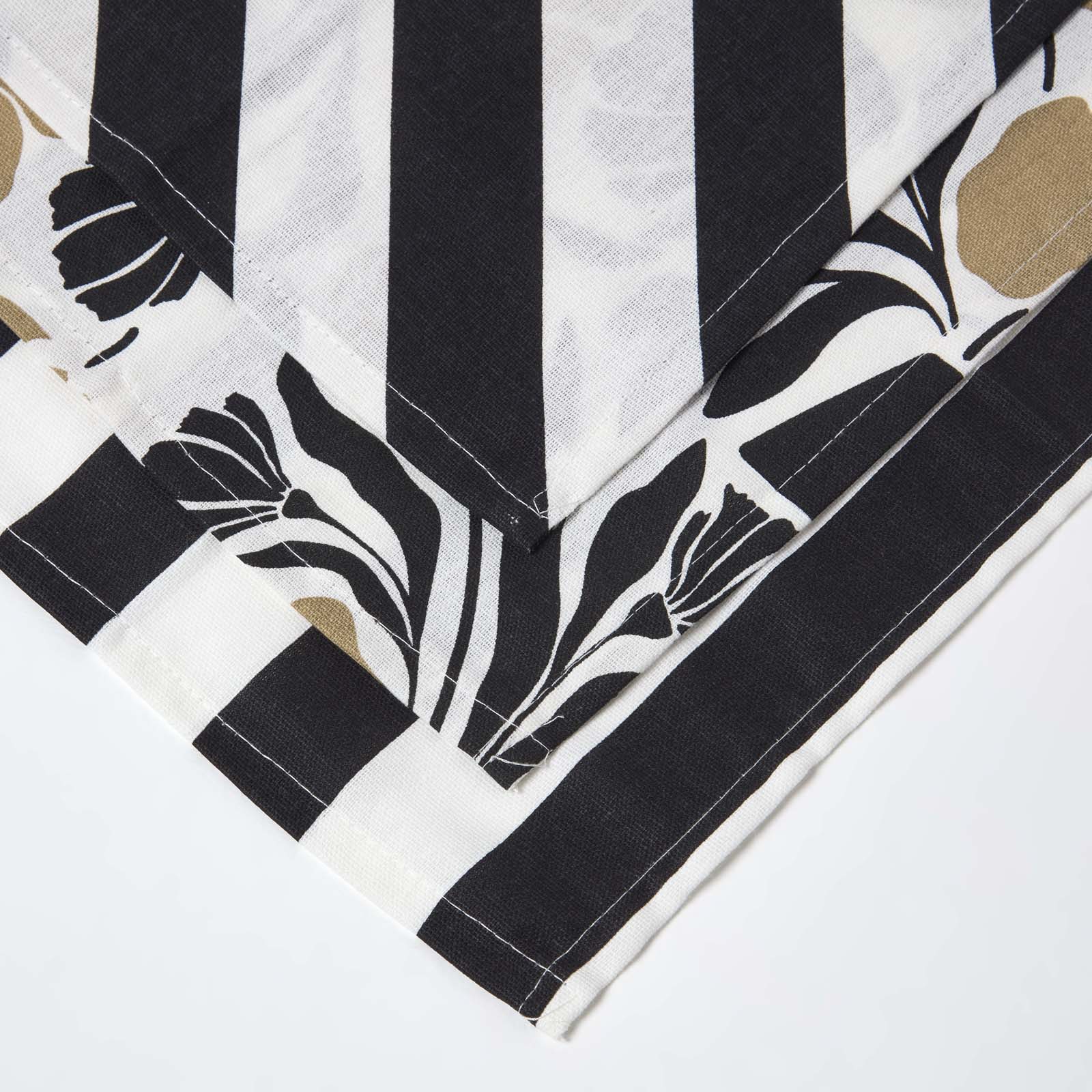 Modern Pattern Black And White Tea Towels Set Of Three