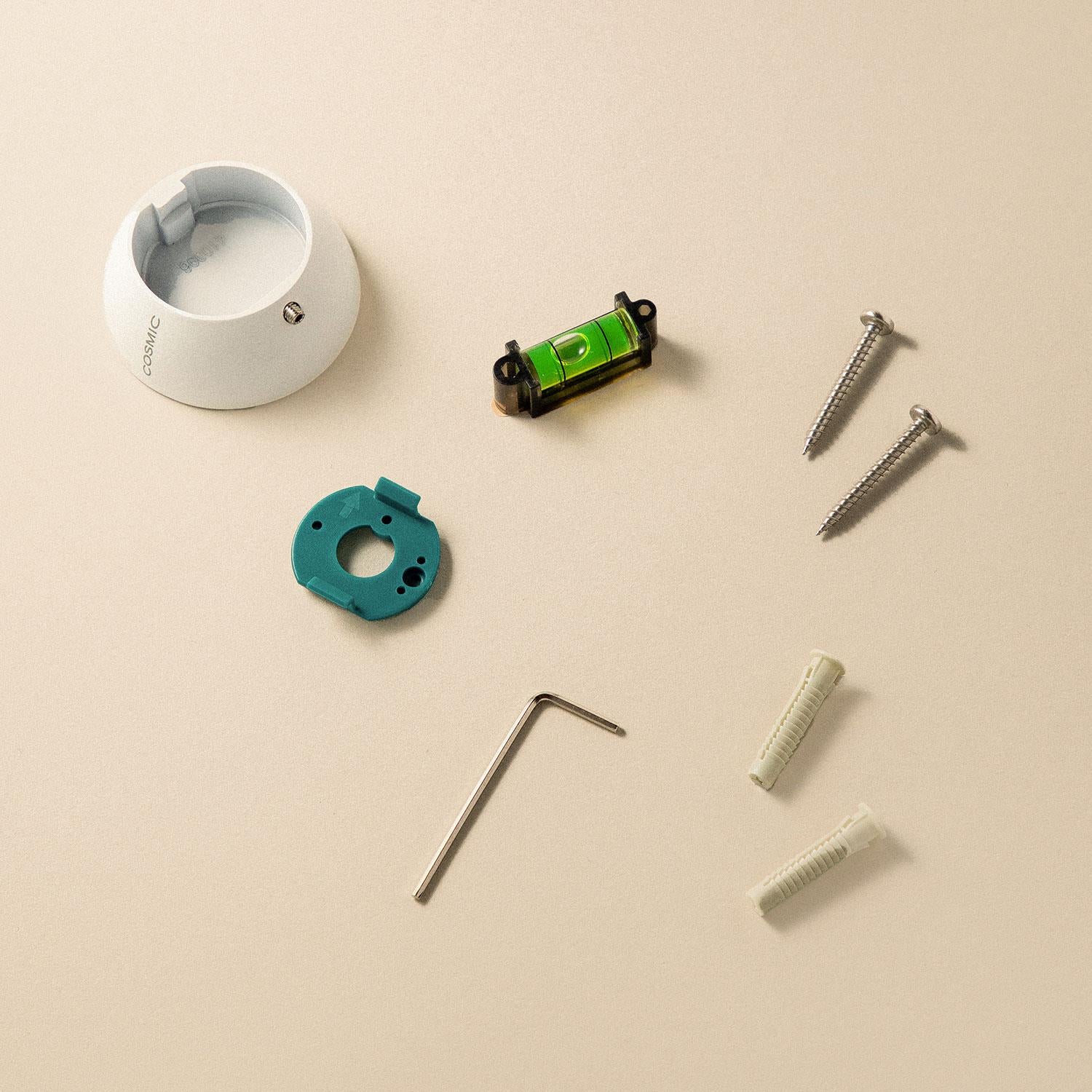 Towel Hook, Coat Hook, Round Handle, Round Knob, White, Geyser Collection