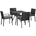 4 Seater Rattan Furniture Set W/ Cushions