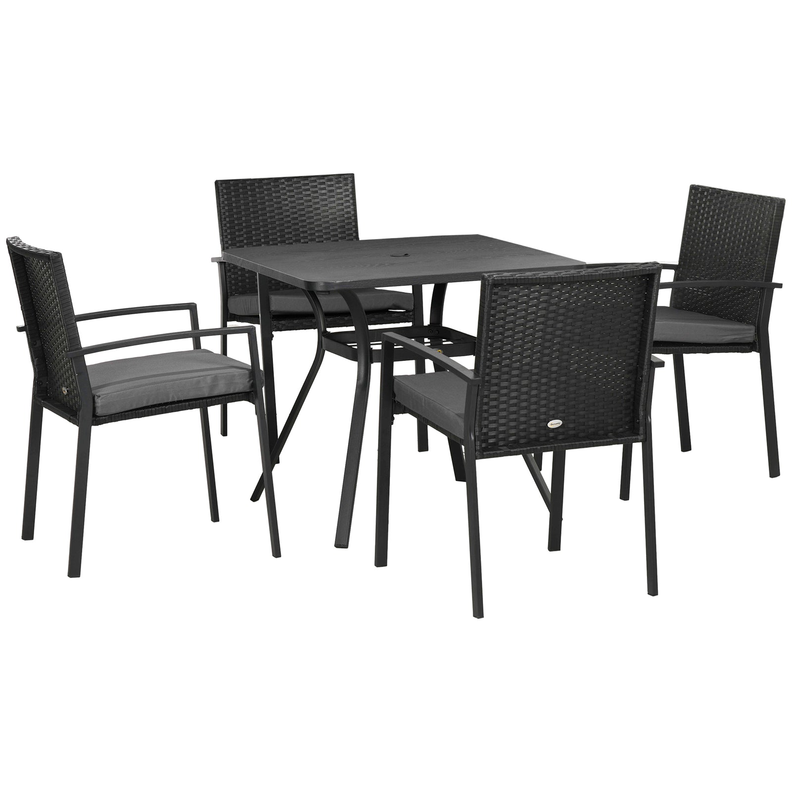 4 Seater Rattan Furniture Set W/ Cushions