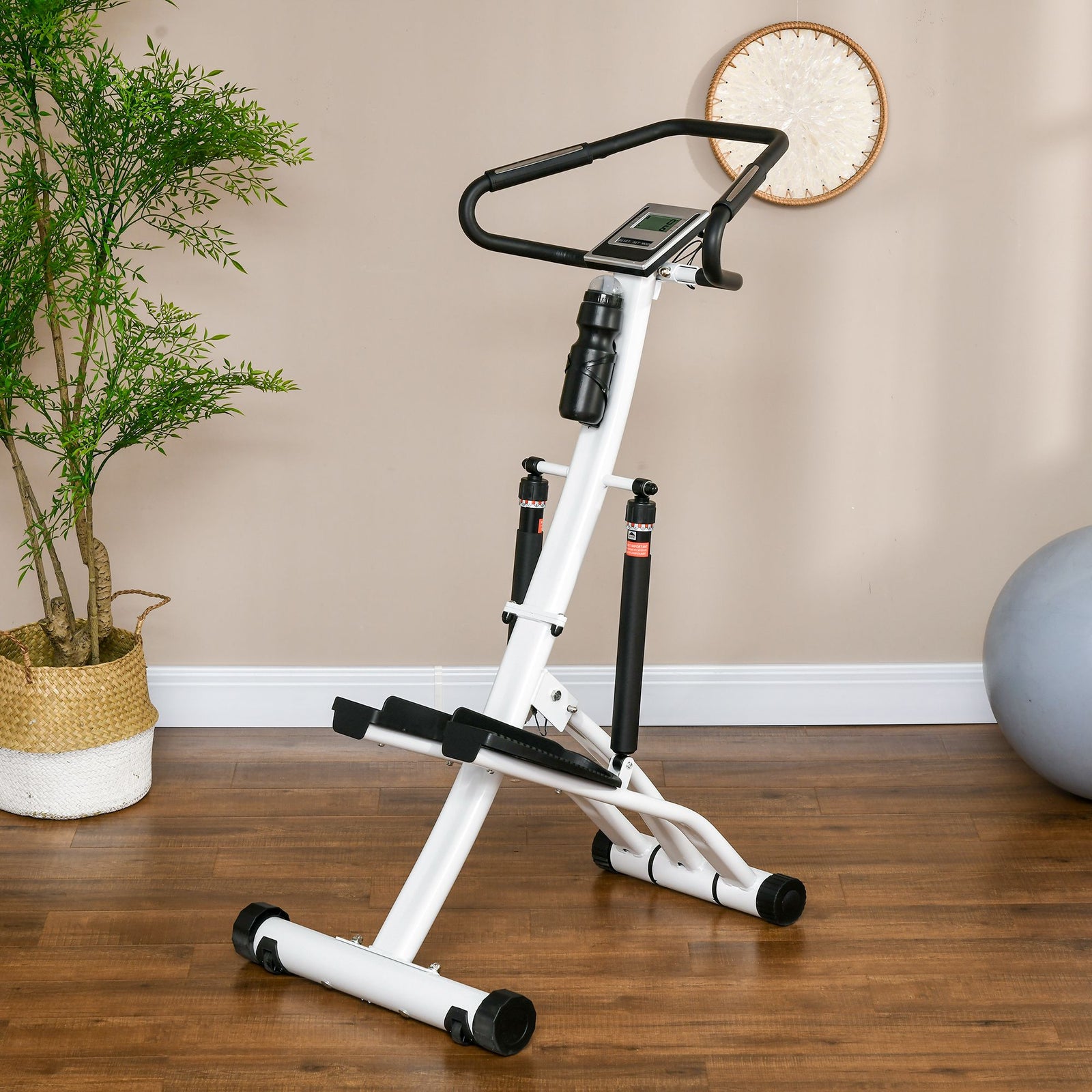 Stepper Machine With 12-level Hydraulic Resistance, Lcd Monitor