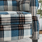 Recliner Chair Wingback Living Room | Blue