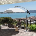 2.7m Cantilever Banana Parasol W/ Cross Base