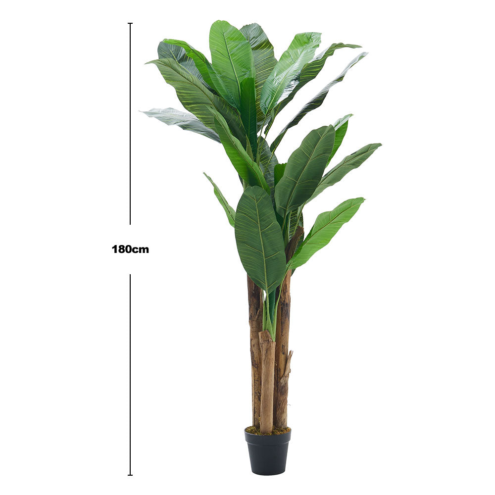 180cm Artificial Plant Fake Banana Tree In Pot