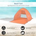 2-3 Person Pop Up Tent Camping Tent Sun Shade Shelter | Orange