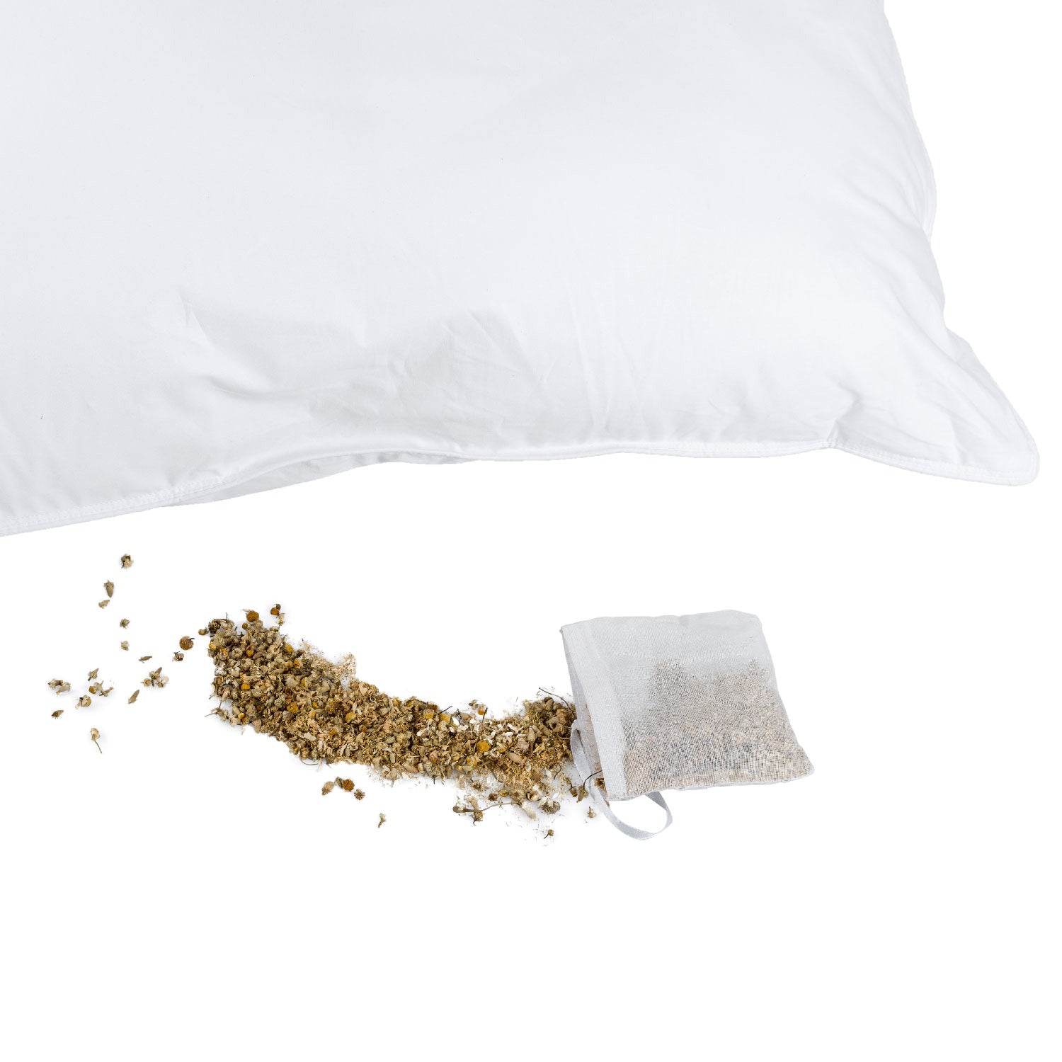 Set Of Two Dried Camomile Filled Pouches For  Camomile Pillow