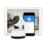 360 Hd Indoor Smart Home White Camera With 8gb Gold Micro Sd Card