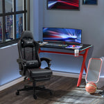 Faux Leather Gaming Chair W/ Arm | Red