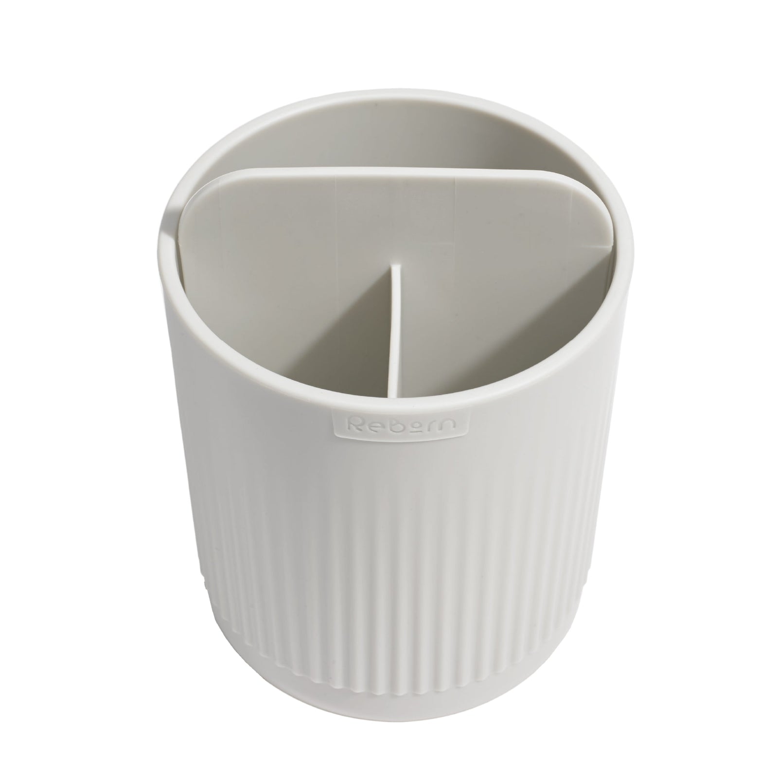 Recycled Toothbrush Holder - Three compartments - Easy to clear removable parts - Made in the UK | Stone