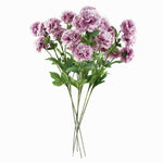 Pack Of 6 X 70cm Pink Artificial Carnation Stem 24 Flowers