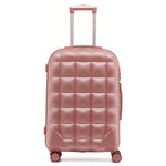 Medium 25" Hard Shell Bubble Design Check-in Suitcase Hold Luggage Bag 20kg+ | Medium | Rose Gold