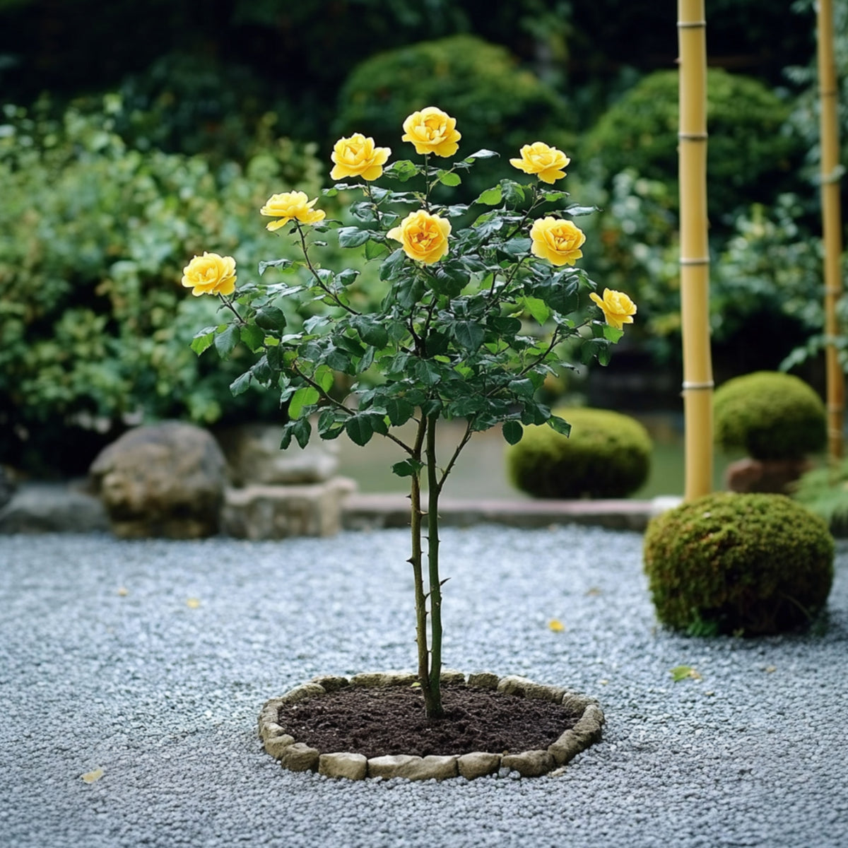 Palace Rose - Height 80-100cm - ⌀19cm | Set of 1 | Yellow